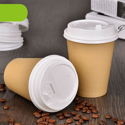 Le papier fait sur commande de café des prix bon marché jetables en gros de tasse de papier met en forme de tasse la tasse de papier à mur unique de café ou de thé avec le couvercle