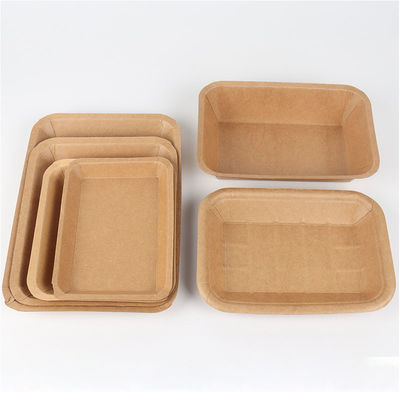 Plat jetable de papier d'emballage de place pour les fruits Fried Food/emballage de barbecue/légumes