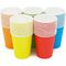 Tasses de café 32oz de papier jetables biodégradables de personnalisation de couleur