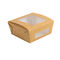 Le PE a rayé 30oz réutilisé Brown que le papier roule taille faite sur commande en gros a accepté les aliments de préparation rapide Papier d'emballage emportent les boîtes de papier à salade