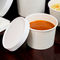Soupe compostable faite sur commande compostable à catégorie comestible de bol de papier de soupe avec la cuvette de papier de couvercle
