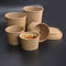Bol de papier fait sur commande jetable imprimé adapté aux besoins du client du riz 26oz Papier d'emballage Brown de restaurant de Multi-taille de conteneur de nourriture