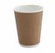 La tasse et le café de papier peint triple à aller des couches triples de haute qualité jetables ondulent la tasse de café de papier peint