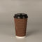 Tasse de papier jetable adaptée aux besoins du client de petit café de paquet de thé du logo 6oz 8oz 12oz 16oz avec la couverture de couvercle pour le boire chaud