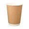 La tasse de café jetable a épaissi la double tasse de café de mur Logo Print Drink Cup