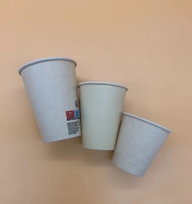 6oz a adapté la tasse aux besoins du client jetable de papier d'emballage étanche avec du PE simple