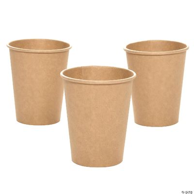 Tasses biodégradables résistantes de papier d'emballage de boissons de lait de café de tasse de papier de fuite chaude de Brown