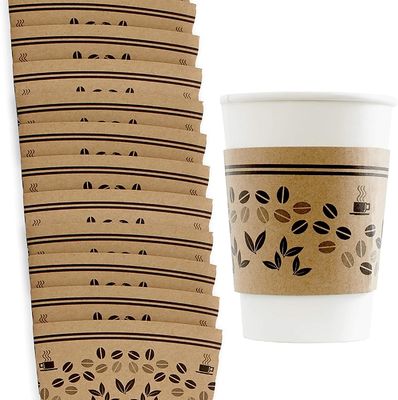 Douille faite sur commande de tasse de tasse de papier de café de café de papier jetable de support