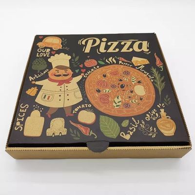 Boîte de papier faite sur commande Logo Printed fait sur commande de place de carton de paquet de pizza