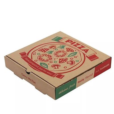 La caisse d'emballage de pizza de papier ridé réutilisable conçoivent 16in en fonction du client