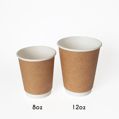 PLA potable biodégradable enduisant de doubles tasses de café recyclables de papier peint