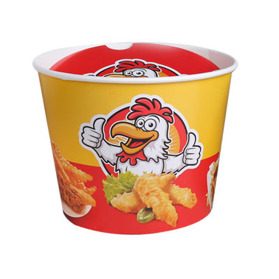 Seaux de papier de nourriture de seau de papier de Fried Chicken Bucket Happy Family avec le couvercle
