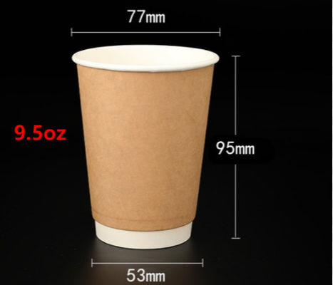 Disposable Coffee Cup Thickened Double Wall Coffee Cup Logo Print Drink Cup
