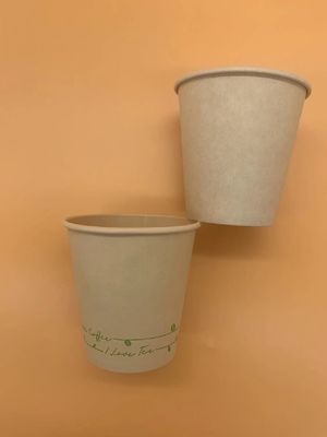 6oz a adapté la tasse aux besoins du client jetable de papier d'emballage étanche avec du PE simple