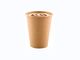 tasses de papier jetables de café de Brown de conteneur de boissons de papier de 8oz emballage à mur unique