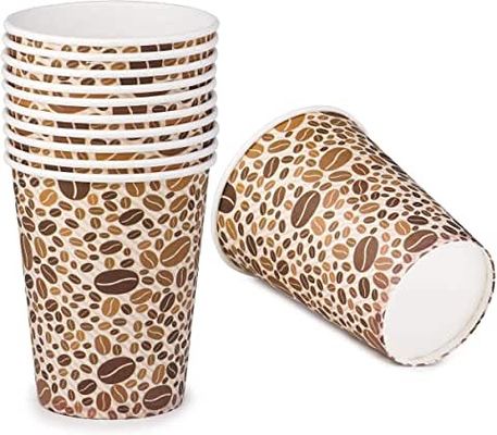 tasses 8oz de papier jetables chaudes/boisson froide buvant pour l'événement de voyage de BARBECUE de pique-nique de partie