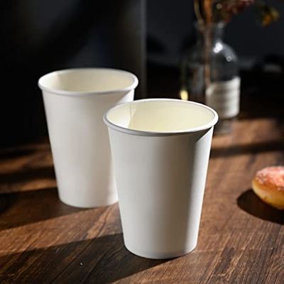 La tasse de papier jetable de boissons chaudes à mur unique a imprimé 12oz biodégradable