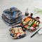 Plateaux à emporter de sushi de nourriture de place de partie en plastique jetable japonaise de conteneur avec le couvercle