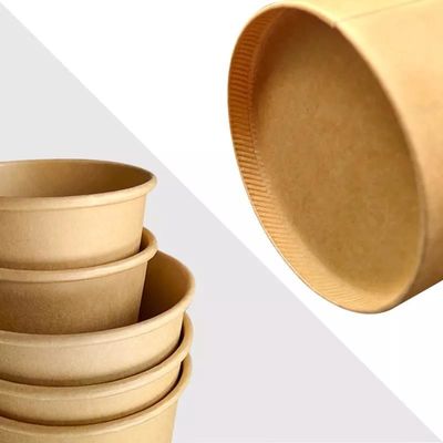 Emballage alimentaire biodégradable adapté aux besoins du client de tasse de soupe à papier d'emballage
