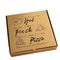 La caisse d'emballage de pizza de papier ridé réutilisable conçoivent 16in en fonction du client