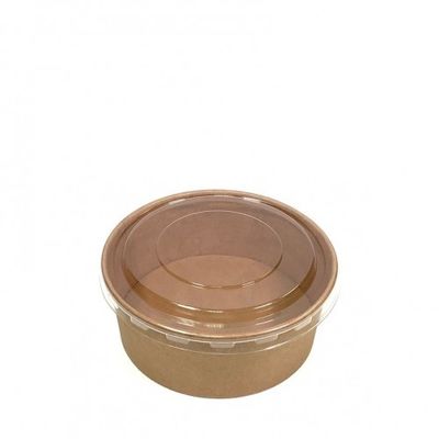 la cuvette de papier jetable de 750ml 1000ml avec le couvercle clair d'ANIMAL FAMILIER emportent des conteneurs
