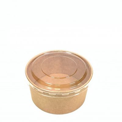 la cuvette de papier jetable de 750ml 1000ml avec le couvercle clair d'ANIMAL FAMILIER emportent des conteneurs